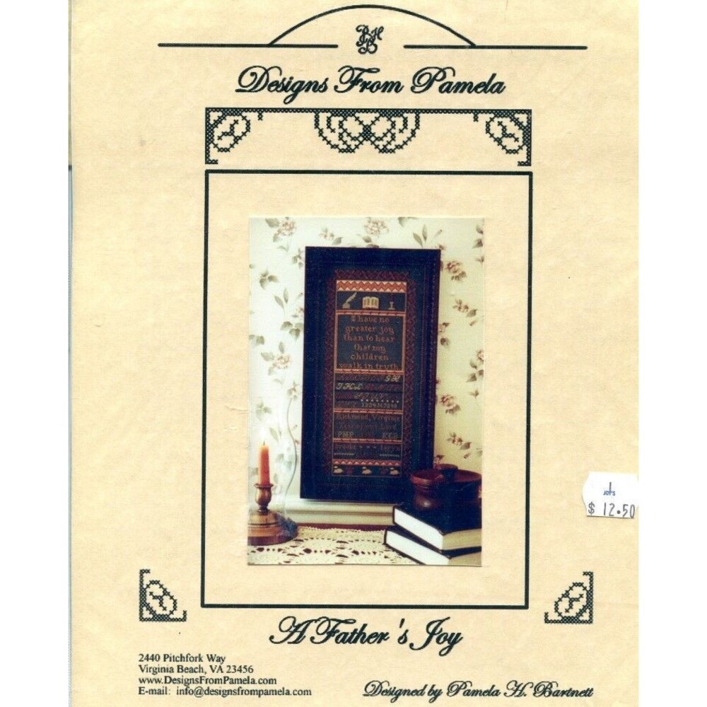 Cross Stitch Chart - Designs From Pamela - A Father's Joy